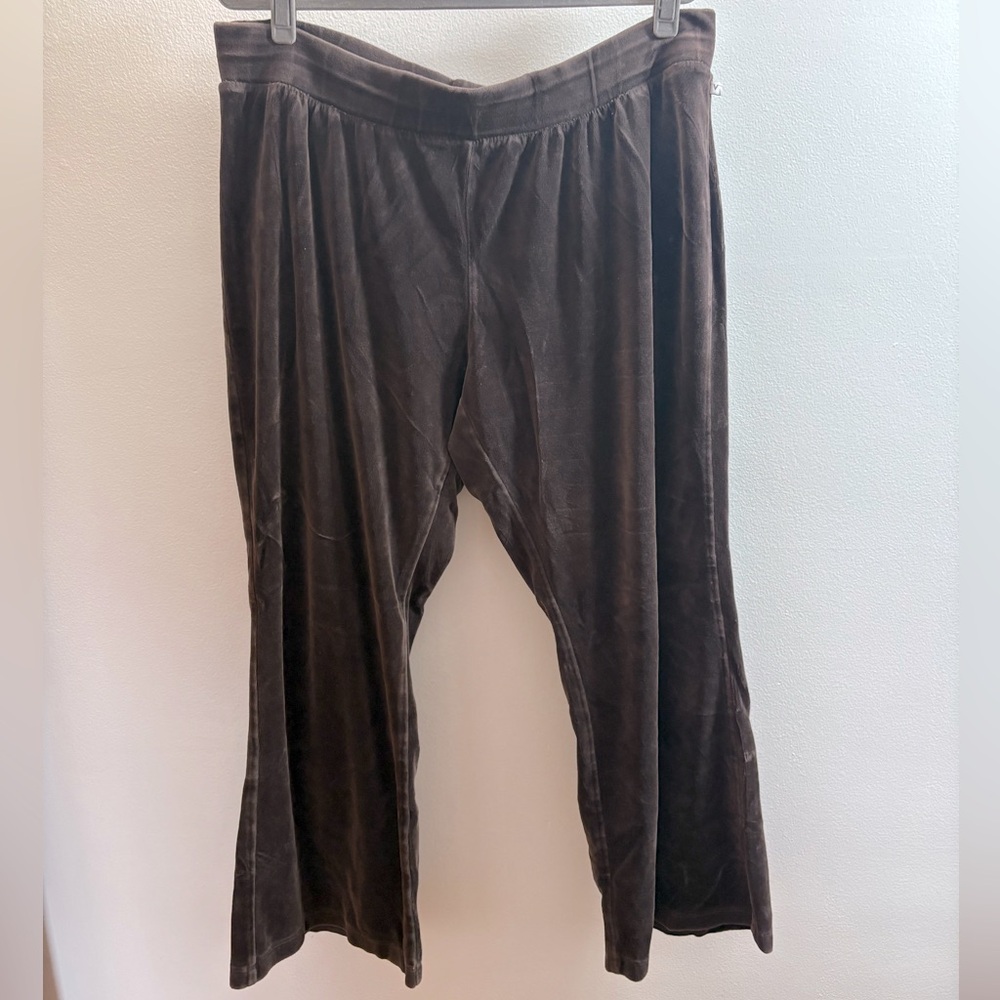 Venezia Brown Velour Bootcut Pants 18/20